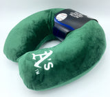 Oakland Athletics Applique Travel Neck Pillow Team Logo Color Snap Closure Polyester Mlb