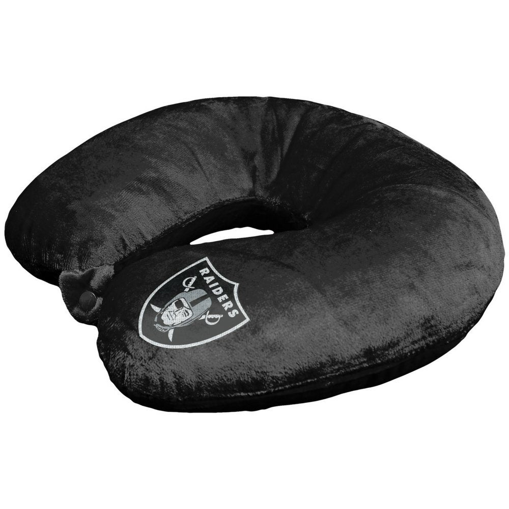 Las Vegas Raiders Applique Travel Neck Pillow