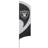 Las Vegas Raiders 8.5' Tall Team Flag 11.5' Pole Sign Banner NFL