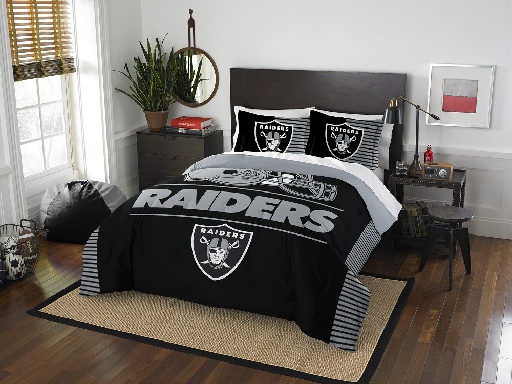 Las Vegas Raiders Full/Queen Comforter Set 3Pc