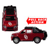 OKLAHOMA SOONERS TEAM TRUCKS PULL BACK ACTION DIE CAST COLLECTIBLE UNIVERSITY TOY