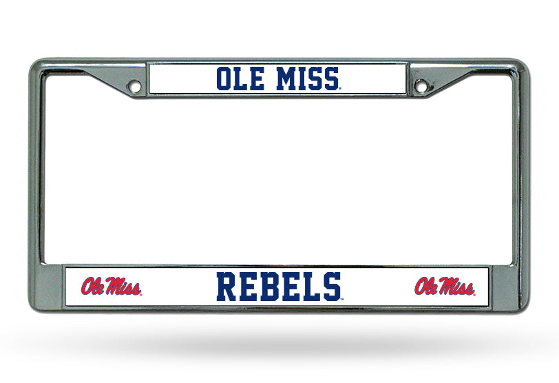 Ole Miss Rebels Car Tag Metal Frame