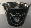 NFL Aluminum Bucket 5 QT Drink Party Pail Ice Metal  - Choose Your Team