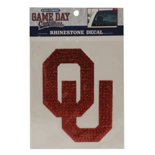 Oklahoma Sooners Rhinestone Bling Window Decal Sticker University Car Truck