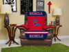 Ole Miss Rebels Furniture Protector Cover Recliner Reversible