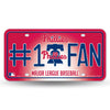 Philadelphia Phillies #1 Fan Car Truck Tag License Plate Mlb Baseball Metal Sign