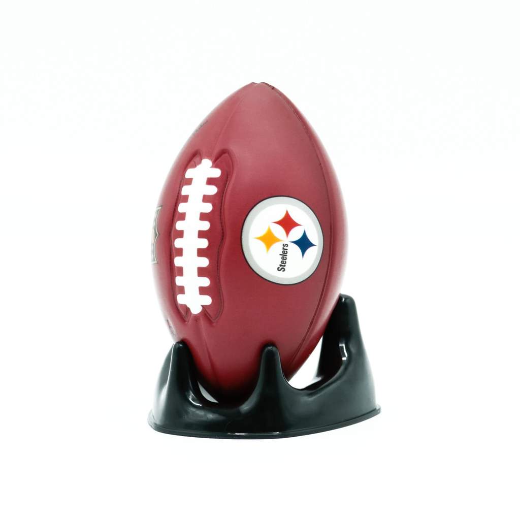 Pittsburgh Steelers Football Stress Ball with Display Tee Stand