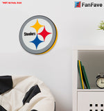 Pittsburgh Steelers 3D Foam Wall Logo Round Sign Fan Mancave Office Sports Room
