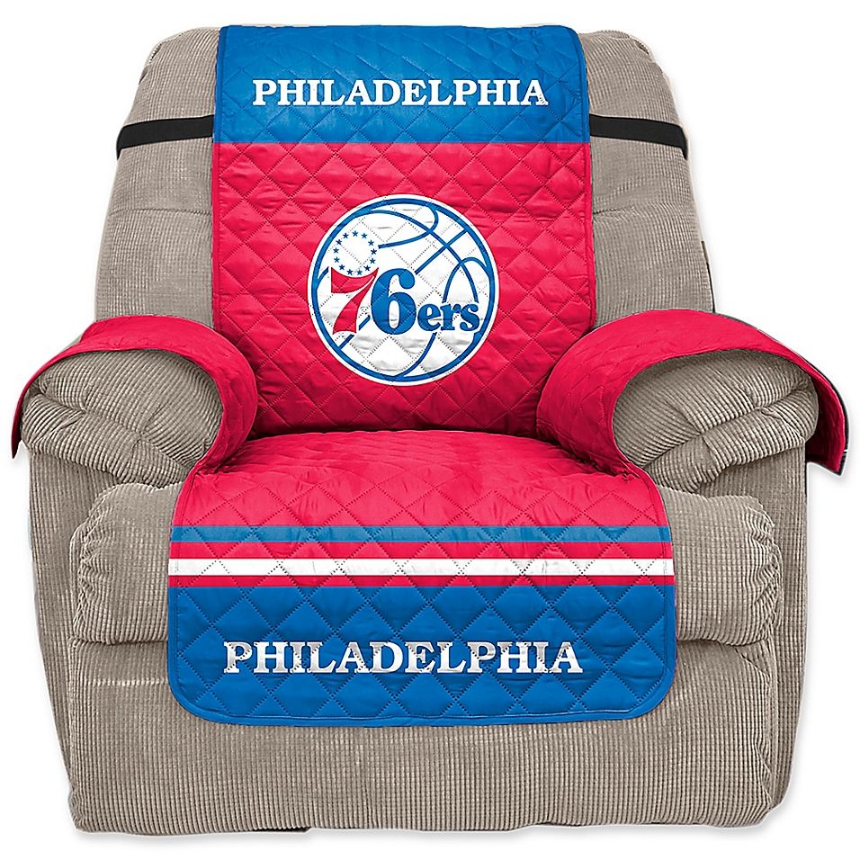 Philadelphia 76ers Furniture Protector Recliner Cover Reversible