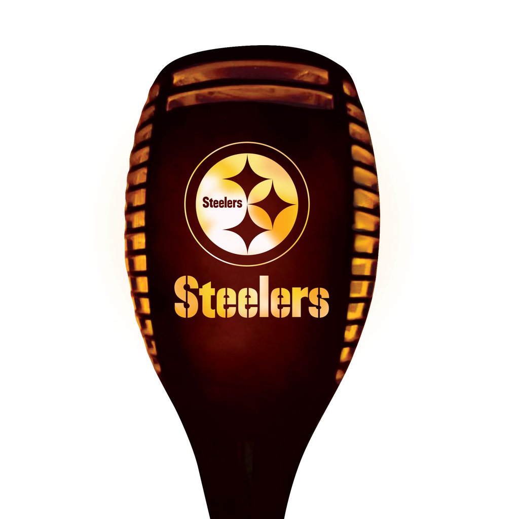 Pittsburgh Steelers LED Solar Torch 36" Flickering Flame