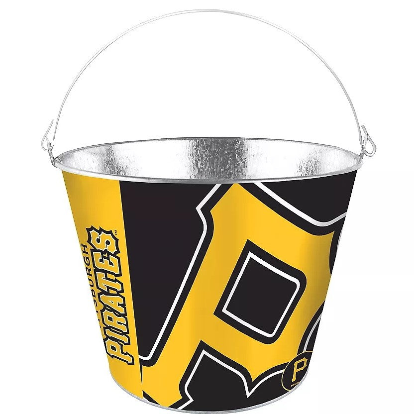 Mlb Aluminum Bucket 5 Qt Drink Party Ice Metal Pail - Choose Your Team