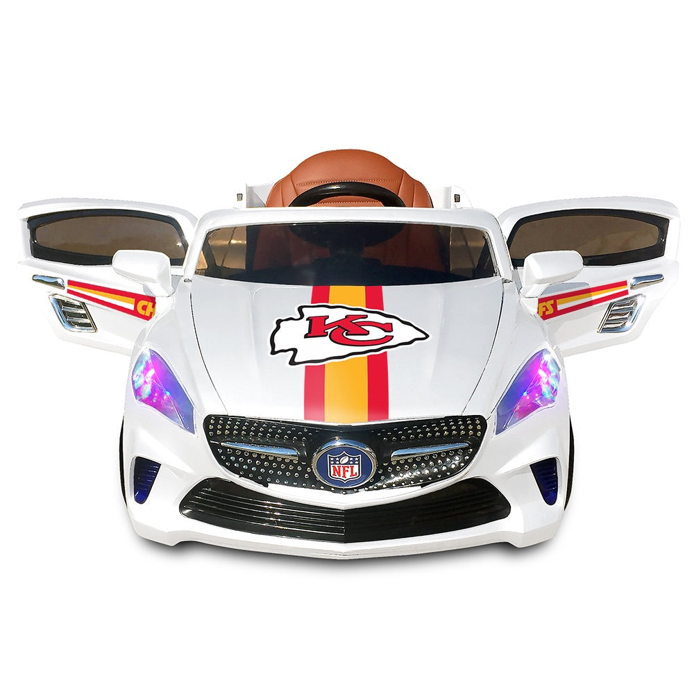 Kansas City Chiefs Ride On Ultimate Sports Car with Remote Control & Radio Kids