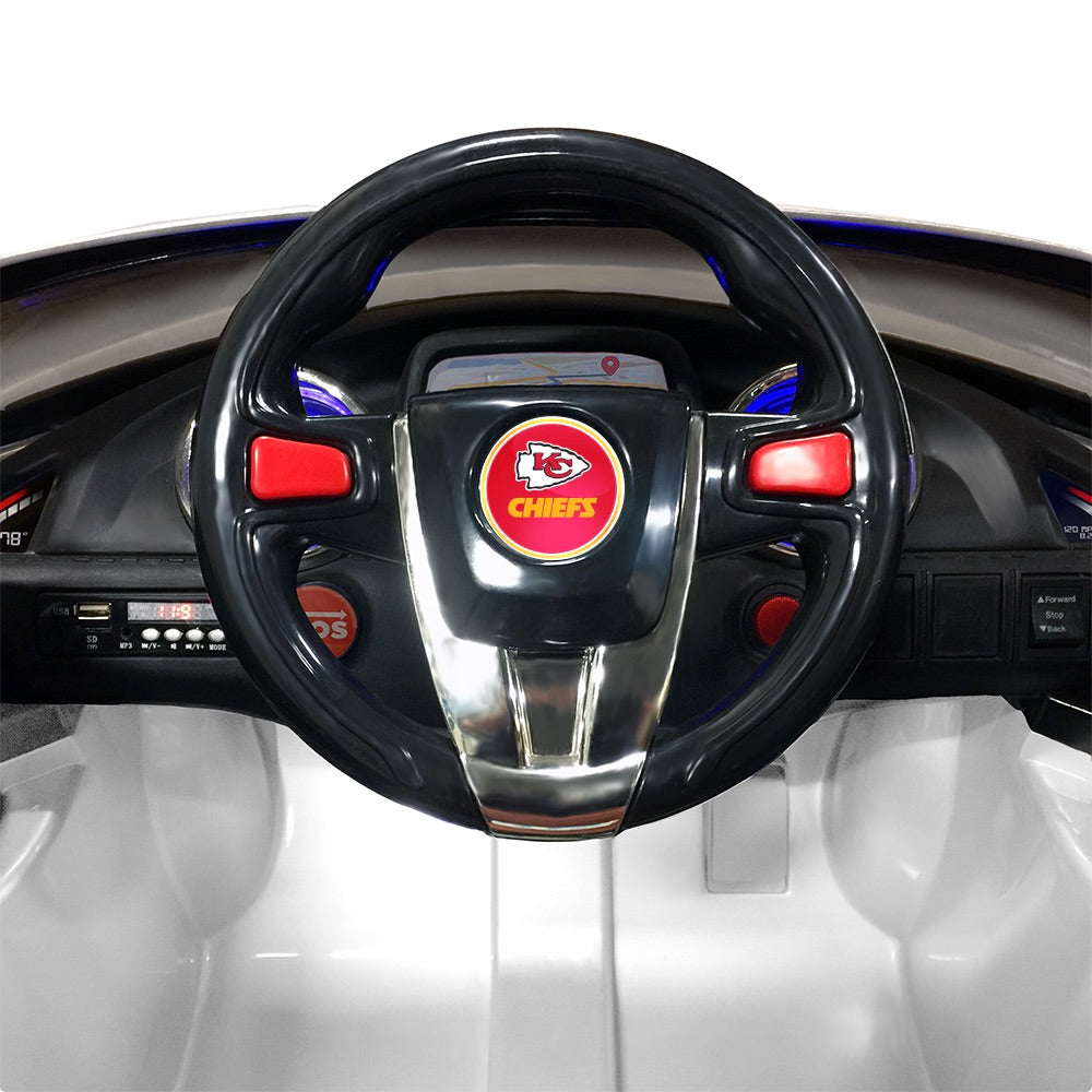 Kansas City Chiefs Ride On Ultimate Sports Car with Remote Control & Radio Kids