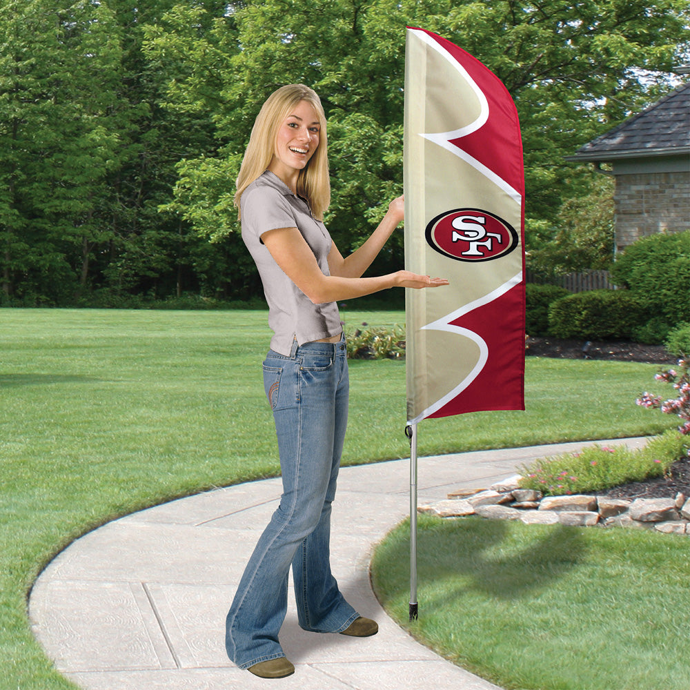 San Francisco 49Ers 6 Foot Tall Swooper Double Sided Team Flag