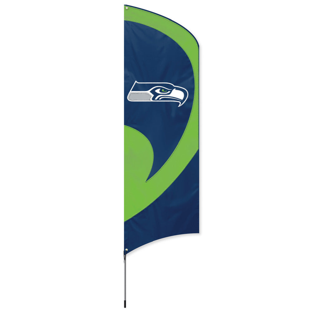 Seattle Seahawks 8.5 Foot Tall Team Flag 11.5' Pole Sign Banner Nfl
