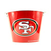 NFL Aluminum Bucket 5 QT Drink Party Pail Ice Metal  - Choose Your Team