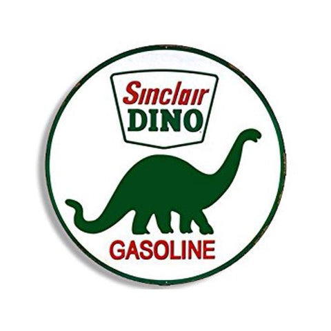Shell Shaped Gasoline 24" X Large Round Sign Metal