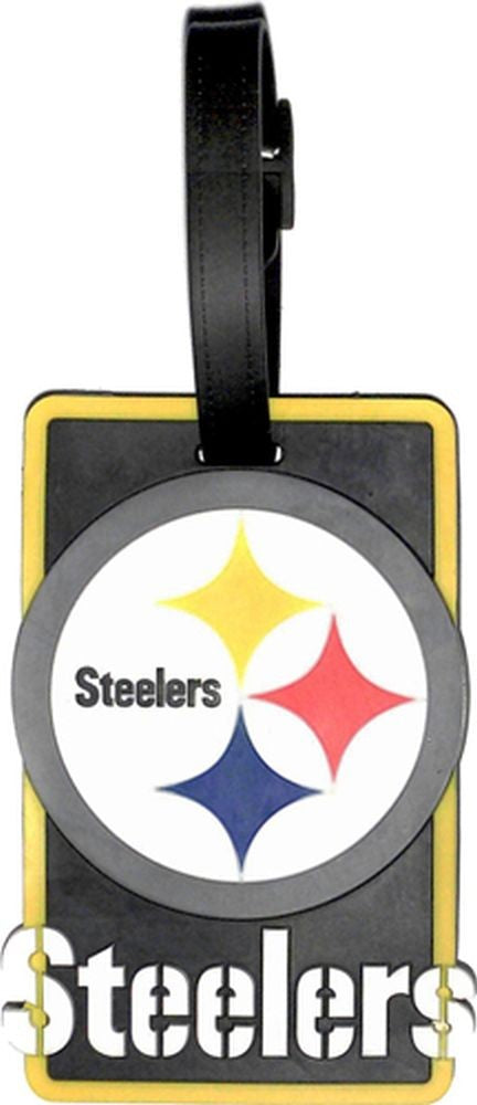 Pittsburgh Steelers Soft Bag Tag Football Luggage Nfl Id Information Travel