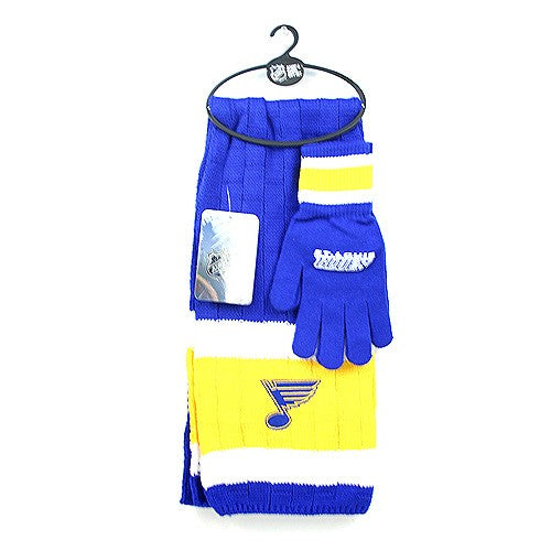 St. Louis Blues Knight Scarf And Glove Gift Set Nhl