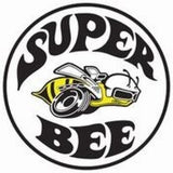 Super Bee Dodge White Round Metal 12