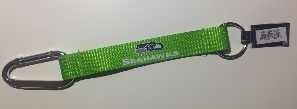 Carabiner Lanyard Keychain 8" NFL Pick Your Team Football NEW!