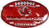 South Carolina Gamecocks Car Tag Oval Football License Plate