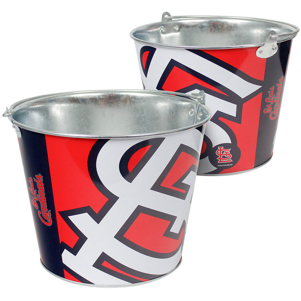 Mlb Aluminum Bucket 5 Qt Drink Party Ice Metal Pail - Choose Your Team