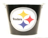 NFL Aluminum Bucket 5 QT Drink Party Pail Ice Metal  - Choose Your Team