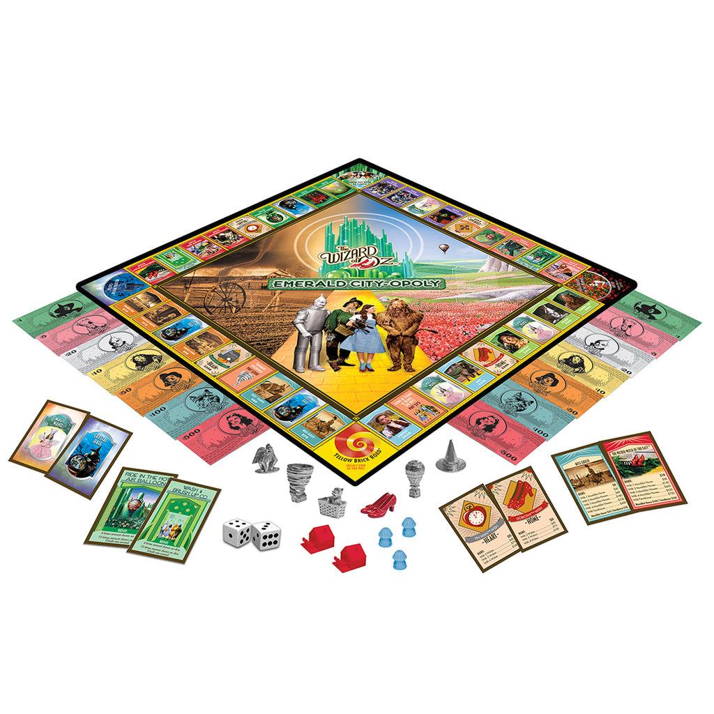 The Wizard of Oz Emerald City Opoly Board Game Collectors Edition Set