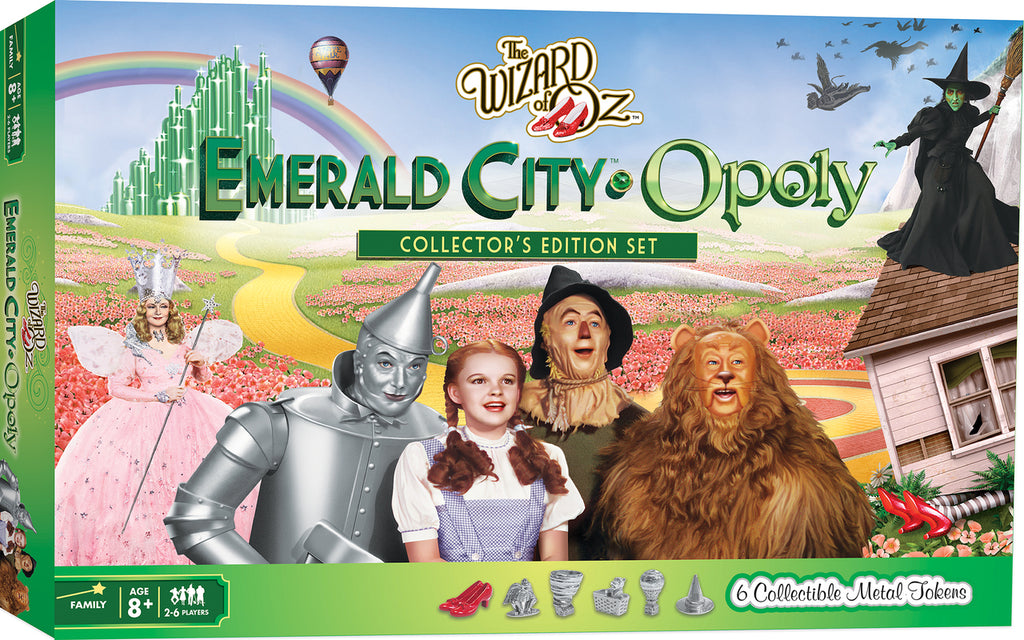 The Wizard of Oz Emerald City Opoly Board Game Collectors Edition Set