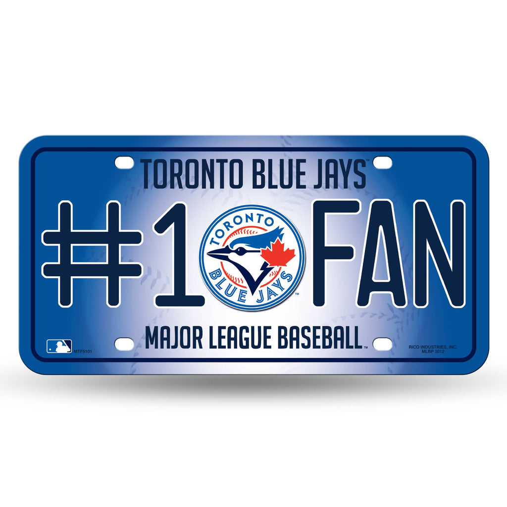 Toronto Blue Jays #1 Fan Car Truck Tag License Plate Mlb Baseball Metal Sign