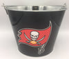 NFL Aluminum Bucket 5 QT Drink Party Pail Ice Metal  - Choose Your Team
