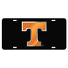 Tennessee Volunteers Mirror Car Tag Black W/ Orange T Logo Laser Cut Acrylic