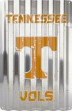 Tennessee Vols Corrugated Metal Sign Tin Retro