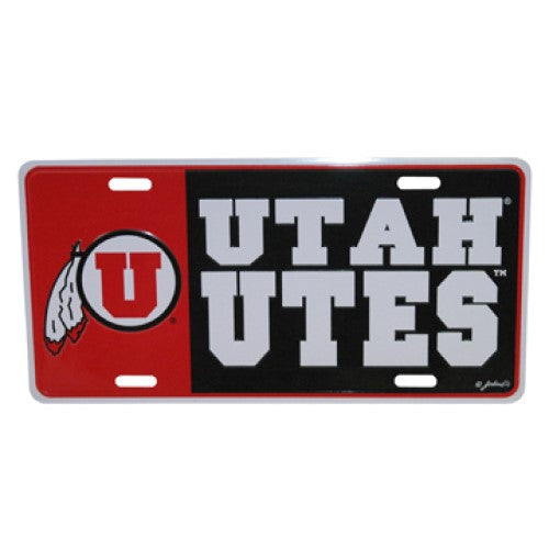 Utah Utes Car Tag License Plate