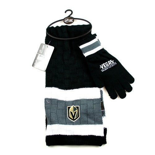 Vegas Golden Knights Knight Scarf And Glove Set Nhl
