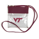 Virginia Tech Hokies Clear Game Day Crossbody Bag Stadium Approved Vegan Leather Design