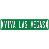 VIVA LAS VEGAS METAL STREET SIGN 24 X 5