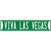 VIVA LAS VEGAS METAL STREET SIGN 24 X 5