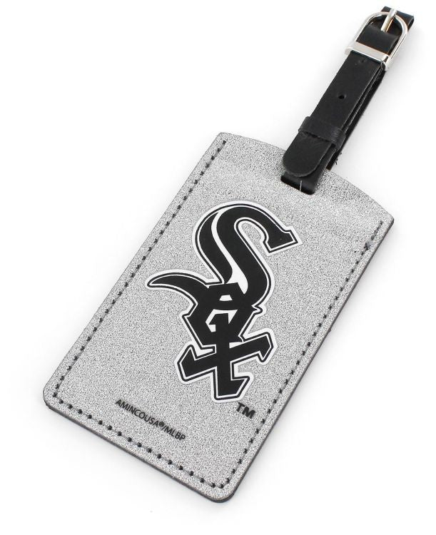 CHICAGO WHITE SOX SPARKLE BAG TAG BASEBALL LUGGAGE MLB ID INFORMATION TRAVEL