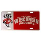 WISCONSIN BADGERS CAR TAG LICENSE PLATE