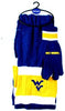 West Virginia Mountaineers Knit Scarf And Glove Gift Set Ncaa