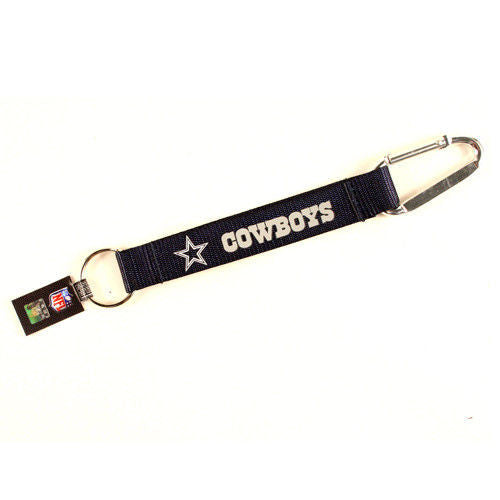Carabiner Lanyard Keychain 8" NFL Pick Your Team Football NEW!