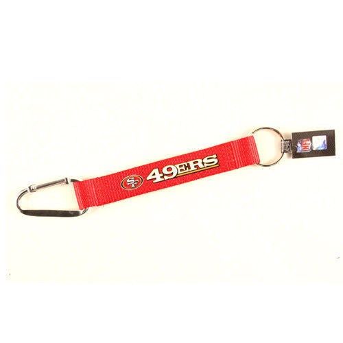 Carabiner Lanyard Keychain 8" NFL Pick Your Team Football NEW!
