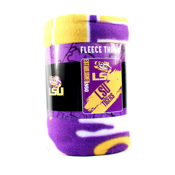 NCAA Soft Fleece Throw 50"X 60" Blanket New College Football Pick Your Team