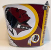 NFL Aluminum Bucket 5 QT Drink Party Pail Ice Metal  - Choose Your Team