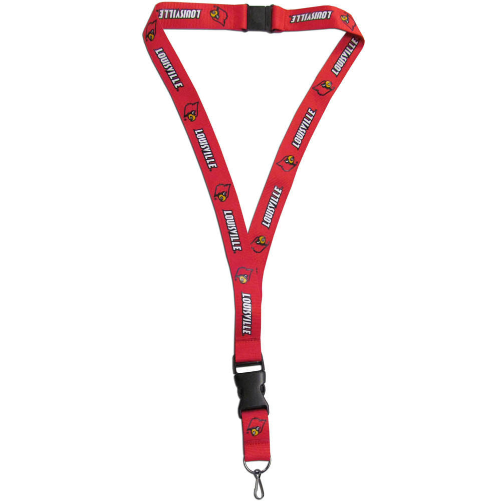 Louisville Cardinals NCAA Lanyard Clip Neck Tag Keychain ID Keys