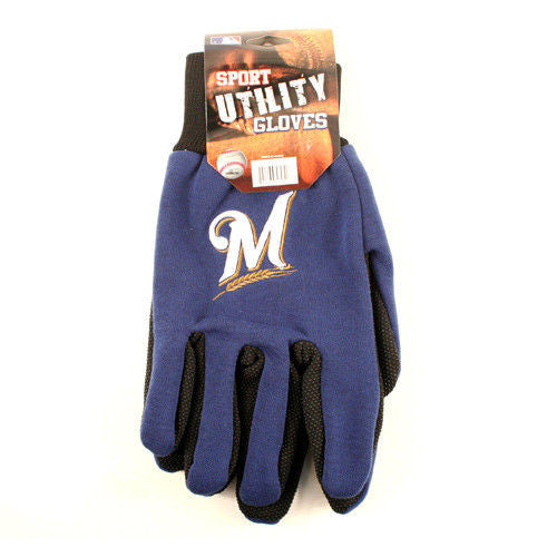 MLB Sport Utility Work Play Baseball Gloves No Slip Grip Adult - Pick Your Team