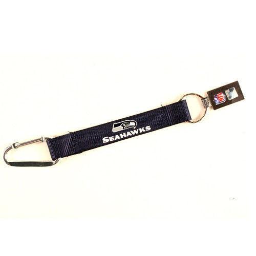 Carabiner Lanyard Keychain 8" NFL Pick Your Team Football NEW!