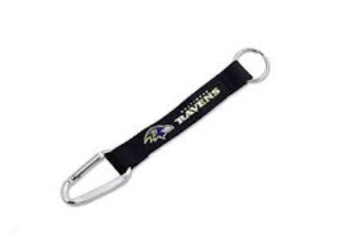 Carabiner Lanyard Keychain 8" NFL Pick Your Team Football NEW!